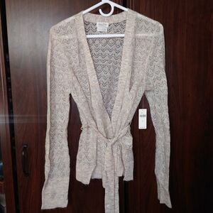 Anthropologie Belted Cardi